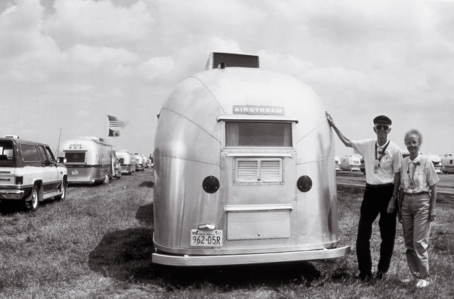 Detail. June 28, 1994. Members of the Vintage Airstream Club. (from the Silver series)